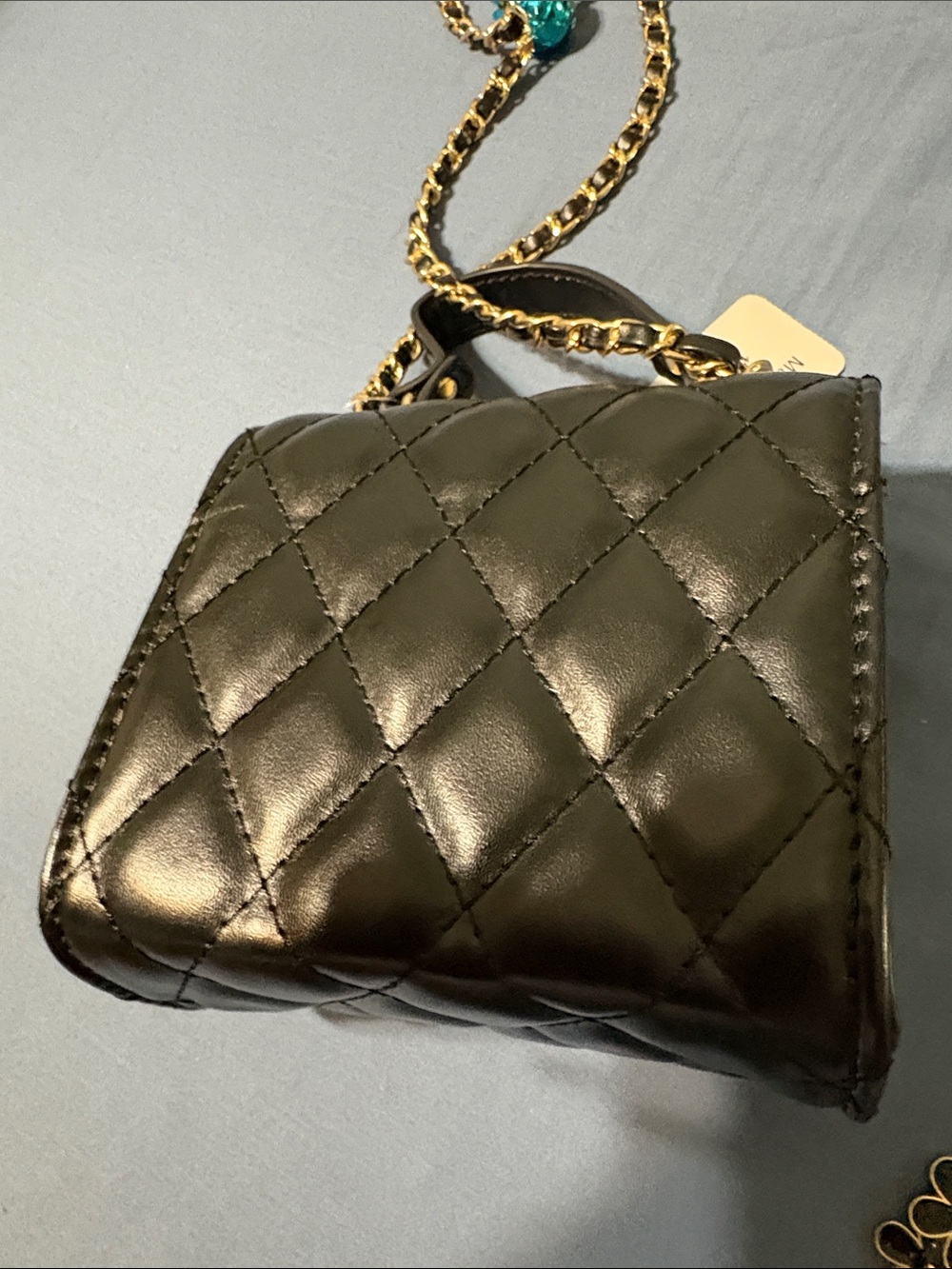 Juicy Couture Black Quilted wristlet with mini black crossbody purse. Nwt. - Picture 7 of 15